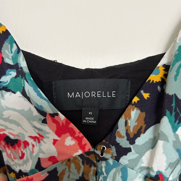 Majorelle Quincy Midi Dress with Slit - Pink and Blue Florals - Picture 6 of 10